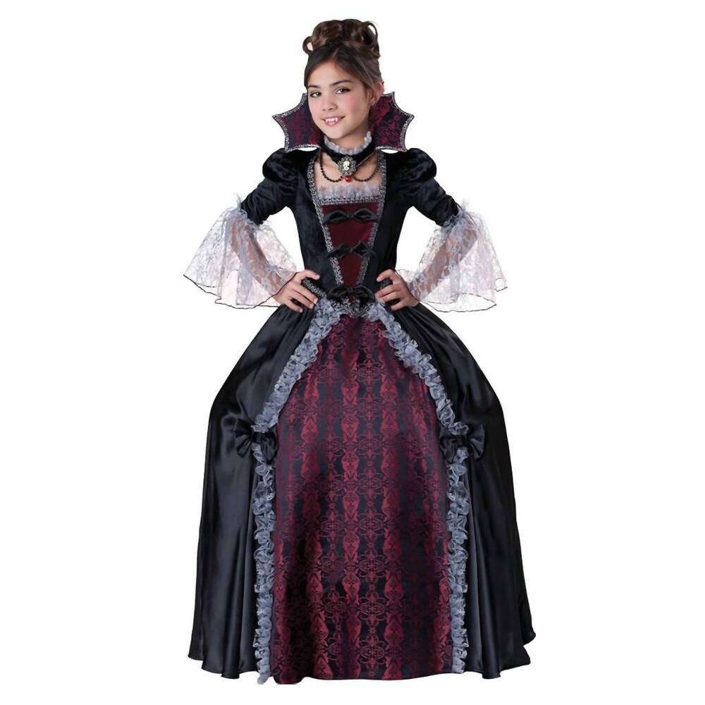 NEW INCHARACTER COSTUMES girls vampiress of versailles costume in black/red